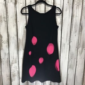 Cartise dress black with Pink Cut Out Details Sz 4